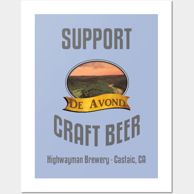 HMB Support Craft Beer: De Avond Wall Art by kevos